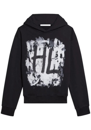 Helmut Lang graphic-print hoodie - Black