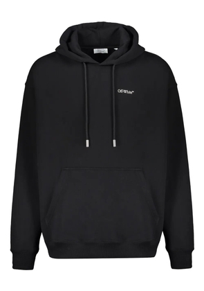 Off-White Arrow motif drawstring hoodie - Black