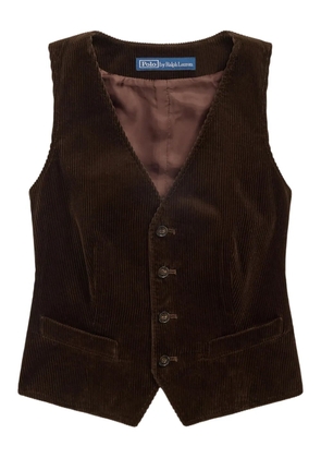 Polo Ralph Lauren corduroy button-up waistcoat - Brown