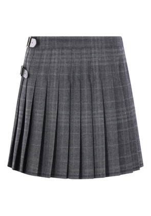 Balenciaga tartan-patterned skirt - Grey