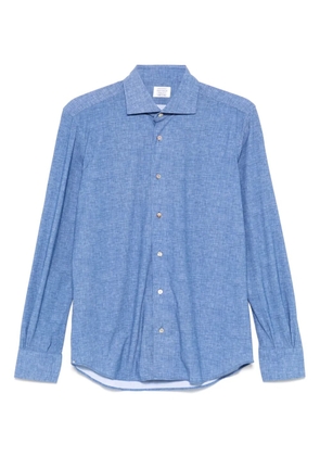 Mazzarelli mélange-effect shirt - Blue