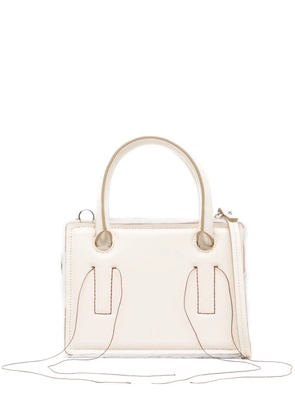 DENTRO mini Otto tote bag - White