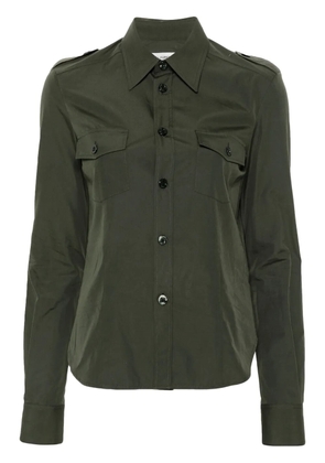 Saint Laurent Military button-up cotton shirt - Green