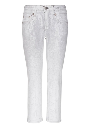 R13 Boy Straight low-rise slim-fit jeans - Grey