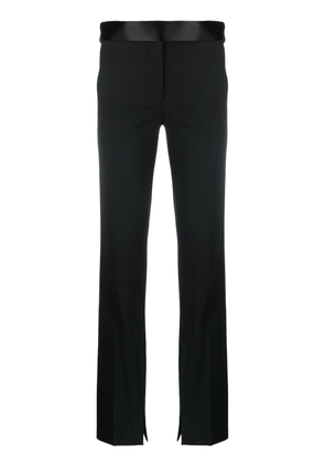 Stella McCartney satin-waistband detail trousers - Black