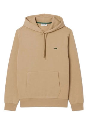 Lacoste embroidered-logo hoodie - Neutrals