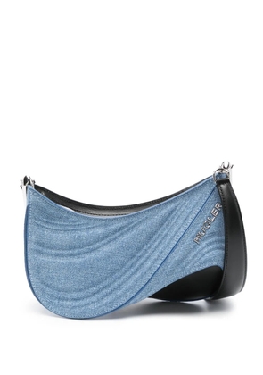 Mugler small Spiral Curve 01 crossbody bag - Blue