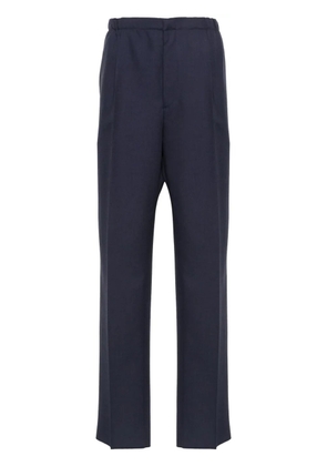 FENDI virgin-wool straight-leg trousers - Blue