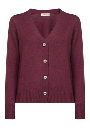 Blanca Vita button v-neck cardigan - Red