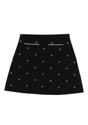 SANDRO strassé-embellishment mini skirt - Black