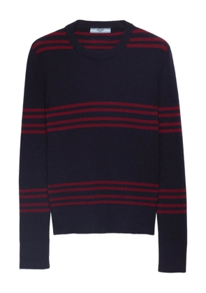 Prada striped ribbed sweater - Blue