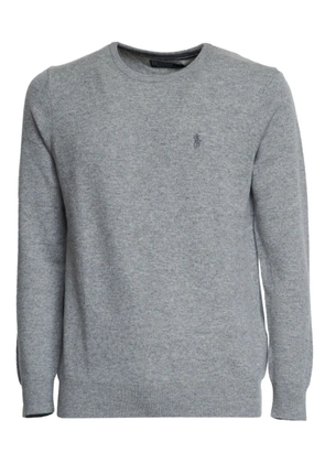 Polo Ralph Lauren embroidered-logo sweater - Grey