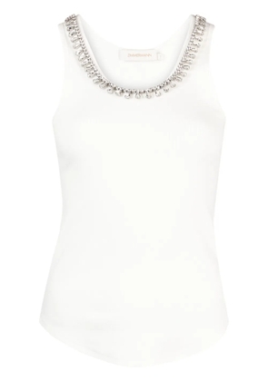 ZIMMERMANN Matchmaker rhinestone-embellished top - White
