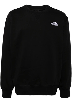 The North Face logo-embroidered long-sleeved sweatshirt - Black