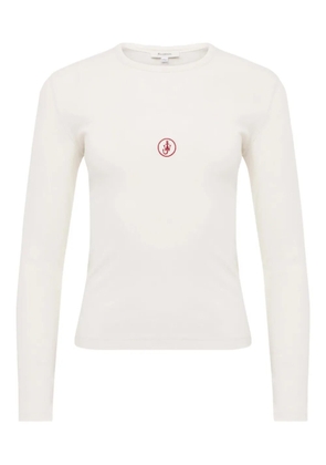 JW Anderson logo-embroidered T-shirt - White