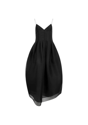 KHAITE Colette V-neck midi dress - Black