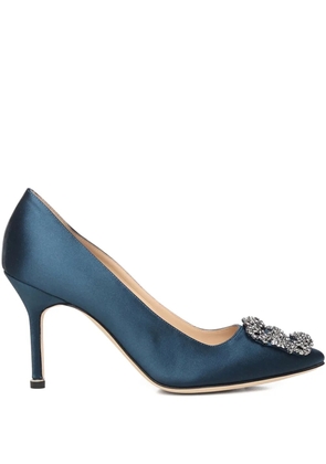 Manolo Blahnik embellishment heeled pumps - Blue