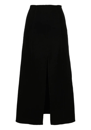 Ermanno Scervino felted A-line midi skirt - Black