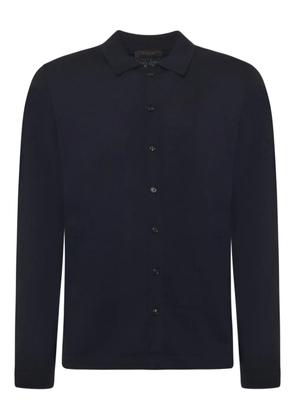Zanone wool shirt - Blue