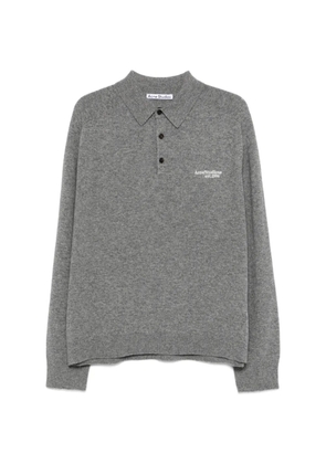 Acne Studios long-sleeve polo shirt - Grey