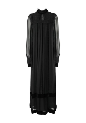 Alberta Ferretti sheer maxi dress - Black