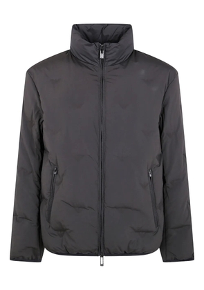 Emporio Armani zip-up padded jacket - Black