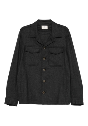 Myths flap-pockets buttoned overshirt - Grey
