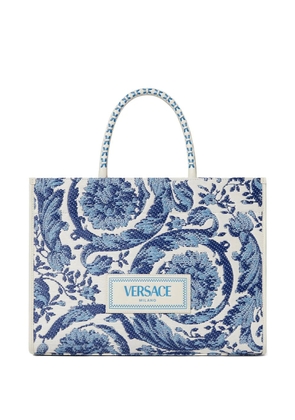 Versace large Barocco Athena tote bag - Blue