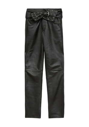 ISABEL MARANT Chazia leather trousers - Black