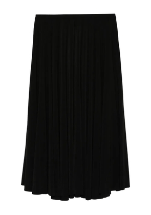 Norma Kamali pleated midi skirt - Black