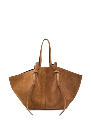 Yuzefi Mochi suede tote bag - Brown