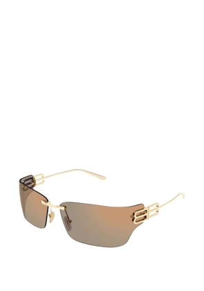 Balenciaga Eyewear rectangle-frame sunglasses - Gold
