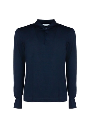 Cruciani long-sleeve polo shirt - Blue
