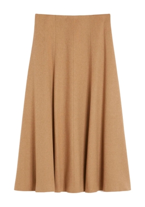Max Mara panelled flared midi skirt - Brown