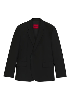 HUGO cross-over wool-blend blazer - Black