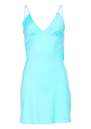 Fleur Du Mal Crystal mini low-back slip - Blue