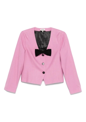 Baum Und Pferdgarten bow-detailing jacket - Pink