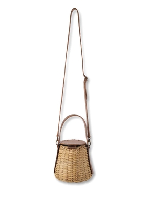 Nannacay Naomi wicker bucket bag - Neutrals