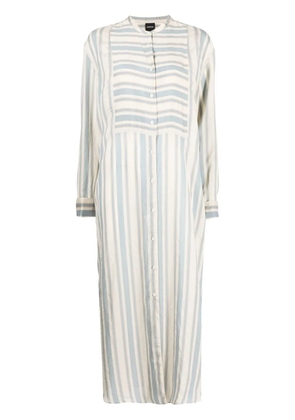 ASPESI stripe-print shirt dress - Blue