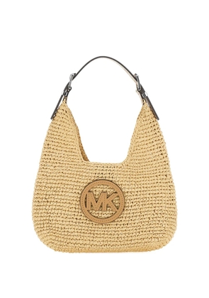 Michael Michael Kors logo-patch shoulder bag - Neutrals