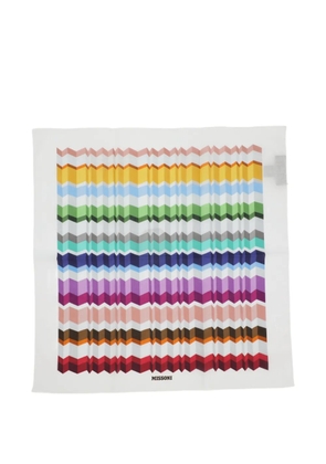 Missoni striped scarf - White