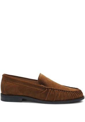 BOSS fringed-detail loafers - Brown