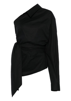 Moschino asymmetric shirt - Black