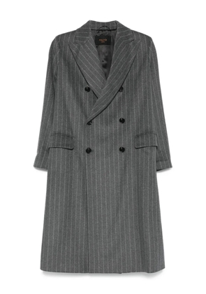 Paltò pinstripe double-breasted coat - Grey