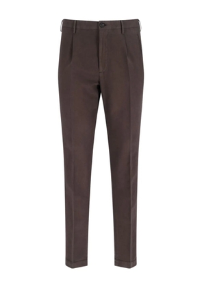 Incotex pleated chino trousers - Brown