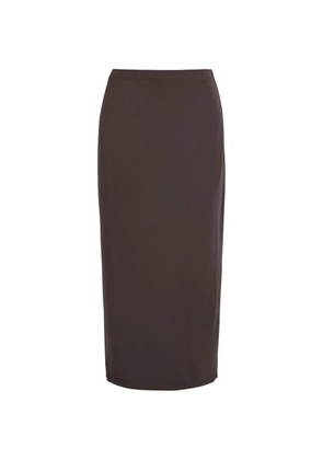 Good American jersey midi skirt - Brown