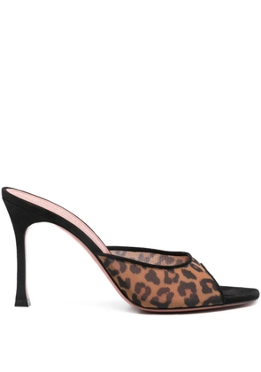Amina Muaddi 95mm Alexa heeled mules - LEOPARD