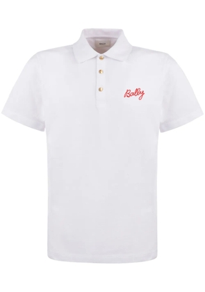 Bally logo-embroidered polo shirt - White