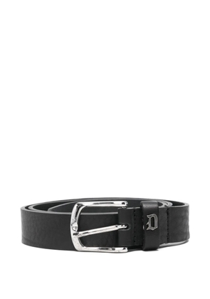 DONDUP silver-tone buckle belt - Black