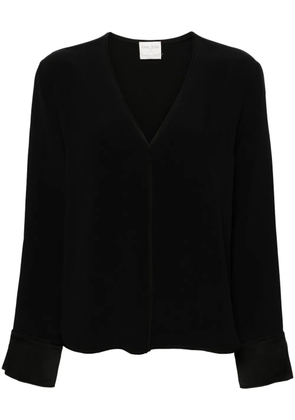 Forte Forte V-neck crepe blouse - Black